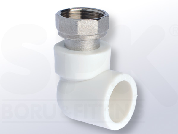 PPR, ELBOW 90° WITH MOVABLE NUT