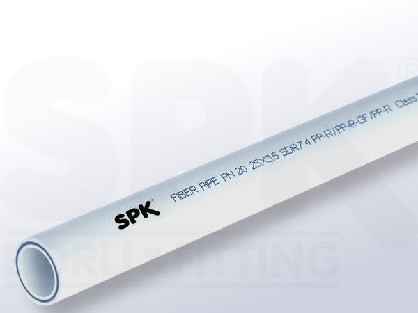 PPR, PN20 COMPOSITE FIBER PIPE (Glassfiber Reinforced)
