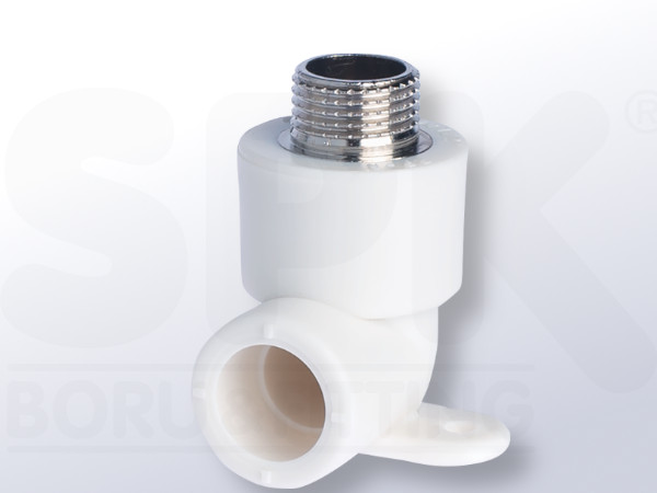 PPR, WALL CONNECTION ELBOW MALE